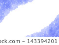 A watercolor-style blue night sky and shooting star frame. 143394201
