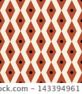 Seamless pattern with rhombus and circle 143394961