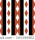 Seamless pattern with rhombus and stripe 143394962