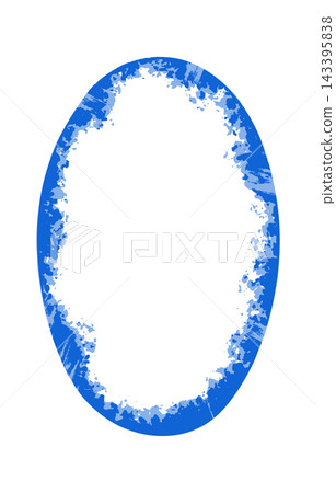 Ice Frame Oval Grunge Border Ice Frame Oval Grunge Border 143395838