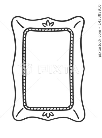 Frame Vintage Ornate Border Line Art 143395910