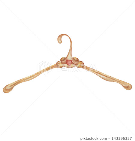 Watercolor illustration Wedding collection Golden hanger PNG transparent background Hand drawing Vintag Watercolor illustration Wedding collection Golden hanger PNG transparent background Hand drawing Vintag 143396337
