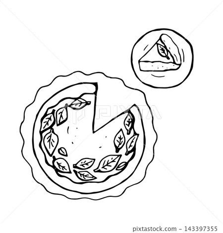 Fall Pie, whimsy pumpkin pie, apple pie, autumn mood 143397355