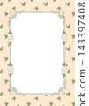 Elegant Rococo Rose Frames with Delicate Floral Borders and Vintage details  143397408