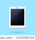 3D White touchscreen tablet PC 143398314