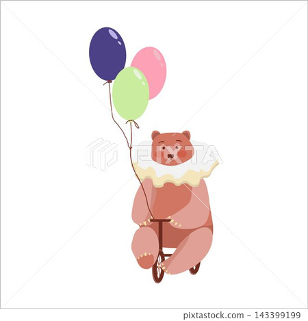vector, bear, accordion 143399199