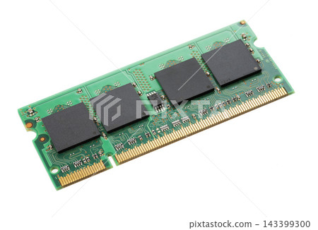 Computer RAM Memory Module Isolated on White Background Computer RAM Memory Module Isolated on White Background 143399300