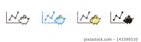 An icon representing asset growth. An illustration of wealth creation and investment profits. An icon representing asset growth. An illustration of wealth creation and investment profits. 143399310