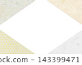 Japanese-style background with text space, combining washi paper and traditional Japanese patterns. 143399471