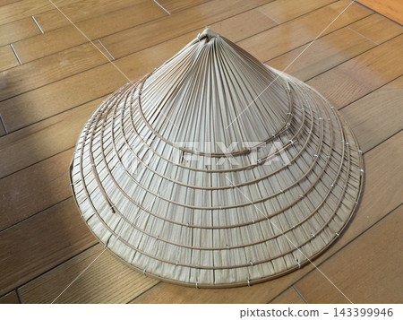 The surface of the "Kuba hat," a traditional Okinawan folk craft. The surface of the "Kuba hat," a traditional Okinawan folk craft. 143399946