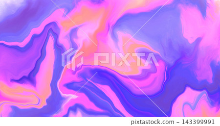 Abstract bright purple and coral pink wavy marble effect background. Modern digital watercolor paint textured backdrop with flowing gradient waves for contemporary design, wallpaper, liquid texture Abstract bright purple and coral pink wavy marble effect background. Modern digital watercolor paint textured backdrop with flowing gradient waves for contemporary design, wallpaper, liquid texture 143399991