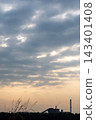 Factories and tall smokestacks stand alone amidst agricultural and wasteland areas 143401408