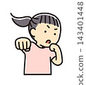 Breast enhancement for women who do boxercise 143401448