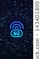 Vertical video. 6G digital global technology world network and communication. 3D concept motion graphics.. 143401800