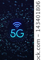 Vertical video. Network and communication concepts. 5G network digital technology. 3D motion graphics. 143401806
