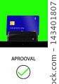 Vertical video. Payment by bank card on pos terminal. Transaction accepted. Payment terminal money transaction. 3d animation. 143401807