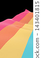 Vertical video. LGBT rainbow flag waving. 3D render. Wavy striped rainbow background. 143401815