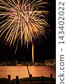 Large fireworks and the night view over Lake Suwa 143402022