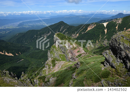硫磺山、橫岳攀登,八嶽山脈,長野縣,山梨縣 硫磺山、橫岳攀登,八嶽山脈,長野縣,山梨縣 143402502