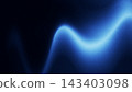 Abstract background design with blue light glowing in a dark space. 143403098