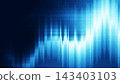 Abstract background design with blue light glowing in a dark space. 143403103