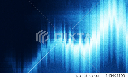 Abstract background design with blue light glowing in a dark space. 143403103