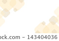 Pale yellow Memphis geometric frame background with white margins, landscape orientation (16:9 aspect ratio). 143404036