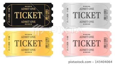 Stylish Ticket Designs for Events Stylish Ticket Designs for Events 143404064