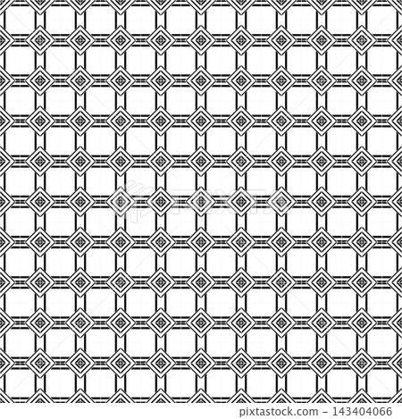 Intricate Geometric Pattern Design in Black and White for Modern Aesthetic Appeal 143404066