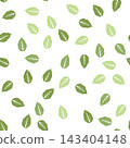 Stylized Green Leaves Pattern for Nature-Inspired Design Projects and Backgrounds 143404148