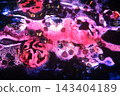 抽象而藝術的意象：浮現的粉紅色表面。 143404189
