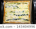 Zucchini and Cheese Puff Pastry Tart for Gourmet Culinary Creations 143404996