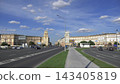 Moscow Russia August 10 2026 View of Leninsky Prospekt and Gagarin Square in Moscow 143405819