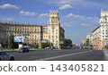 Moscow Russia August 10 2026 View of Leninsky Prospekt and Gagarin Square in Moscow 143405821