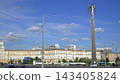 Moscow Russia August 10 2026 View of the Yuri Gagarin Monument on Gagarin Square in Moscow 143405824