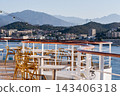 Luxury Cruise Ship Deck at sunny day 143406318