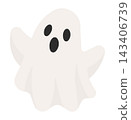 ghost vector illustration without background 143406739