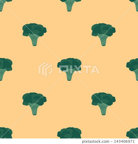 seamless broccoli pattern seamless broccoli pattern 143406971