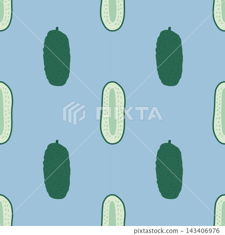 Cucumber seamless pattern Cucumber seamless pattern 143406976