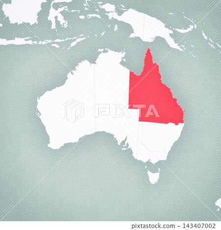 Map of Australia - Queensland Map of Australia - Queensland 143407002