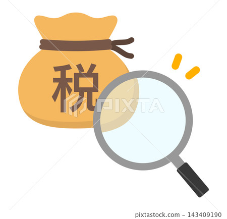稅收和放大鏡 稅收和放大鏡 143409190