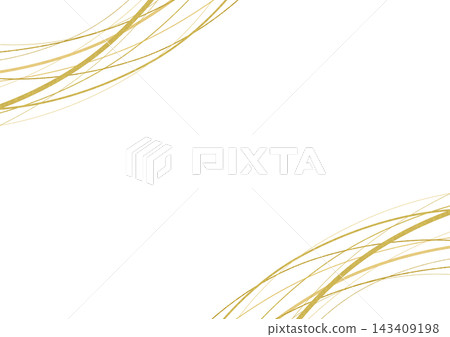 A luxurious Japanese-style frame material featuring delicate golden curved lines, perfect as a vector background for celebrations and New Year's cards. A luxurious Japanese-style frame material featuring delicate golden curved lines, perfect as a vector background for celebrations and New Year's cards. 143409198