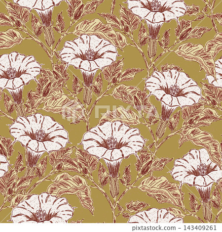 seamless pattern with flowers seamless pattern with flowers 143409261