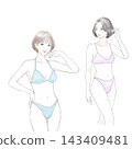 A woman in a bathing suit 143409481