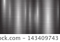 Abstract technology brushed metal texture background. Chrome, silver, steel, aluminum style for wallpapers, presentations and design concepts. Vector illustration. 143409743