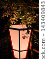 Bush clover and lanterns at Mukojima Hyakkaen Garden 143409843