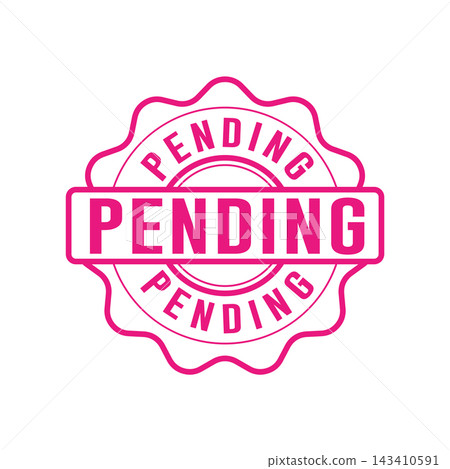 Pending Stamp Graphic design vector element simple and modern 143410591