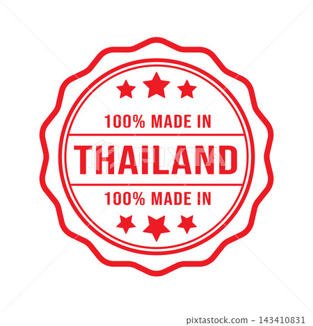 100% Made in Thailand Seal design templates 143410831