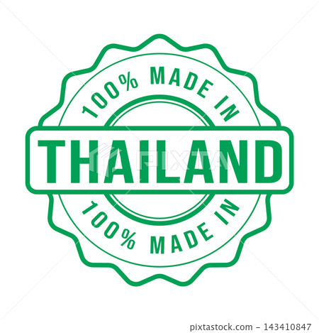 100% Made in Thailand Seal design templates 100% Made in Thailand Seal design templates 143410847