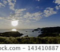 Sunset viewed from Okushiro Yuusuge Park 143410887
